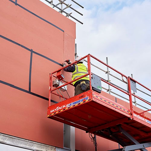WD Drywall Fixing Knauf Windliner Boards As External Sheathing Board