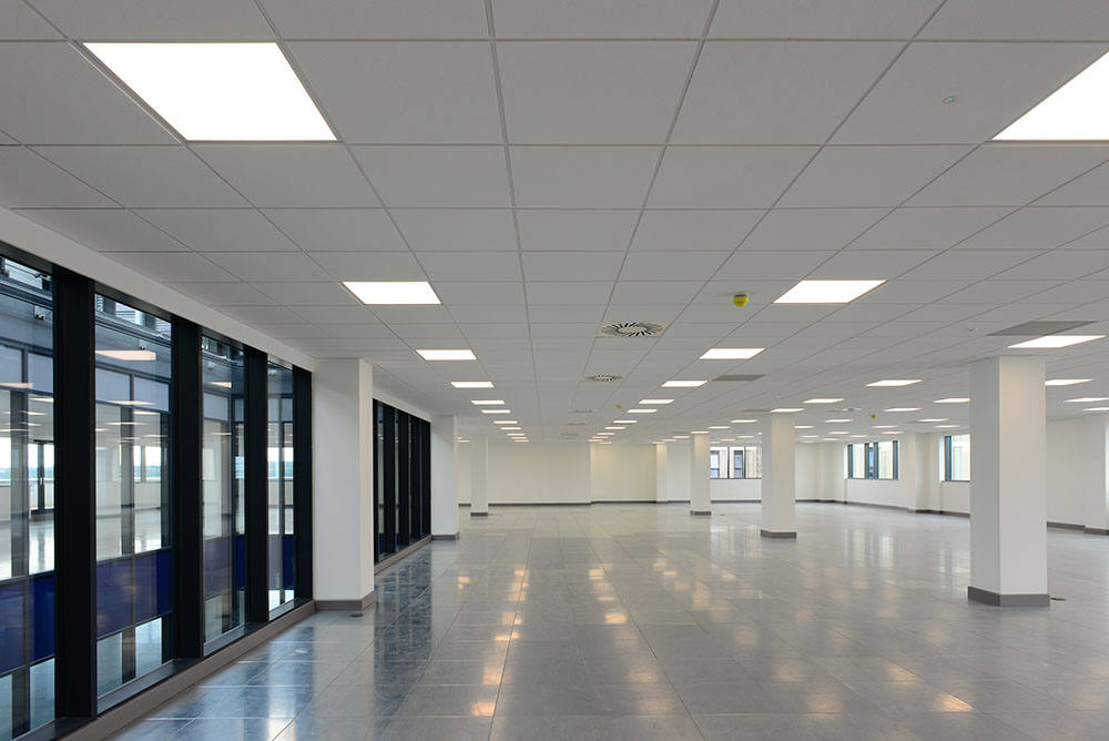 An image of a modern ceiling solution stocked by Nevill Long