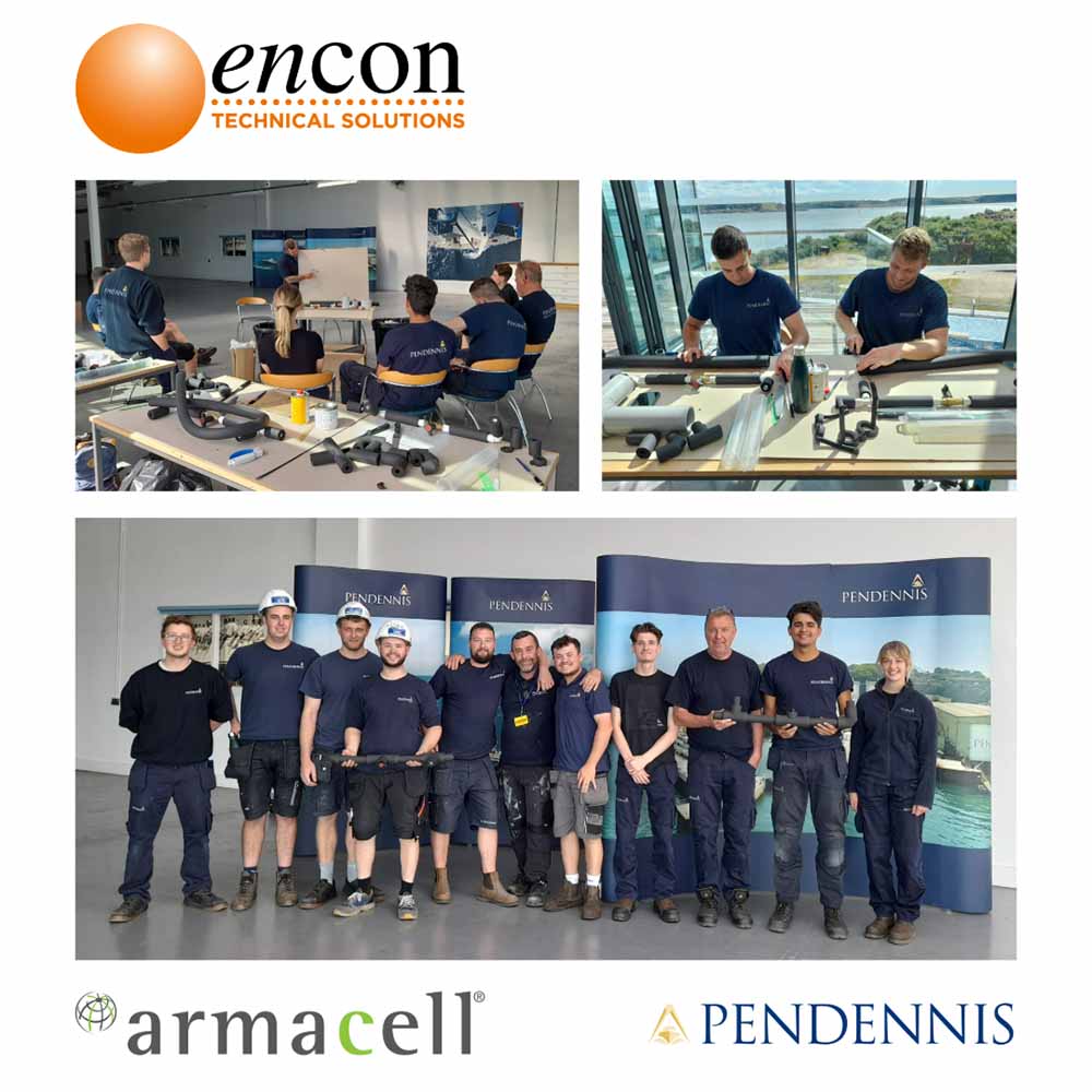 Teams from Pendennis attend training on Armacell solutions for the Marine environment