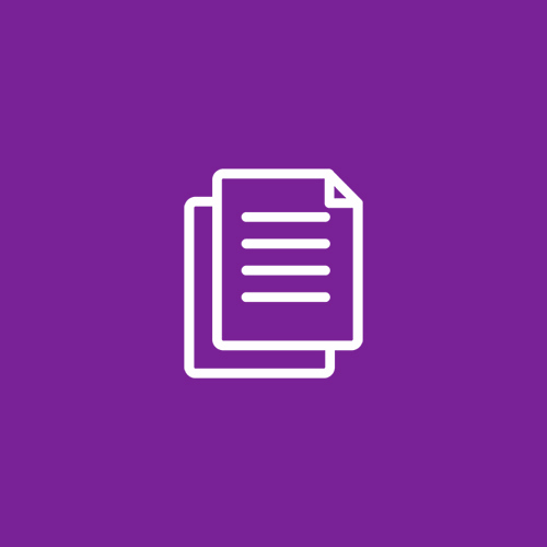 Document Icon with Purple Background