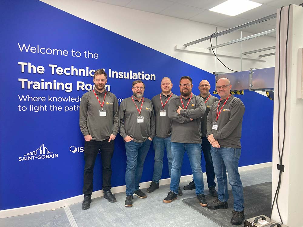 Encon Technical Solutions Team at the Isover Technical Insulation Training Room