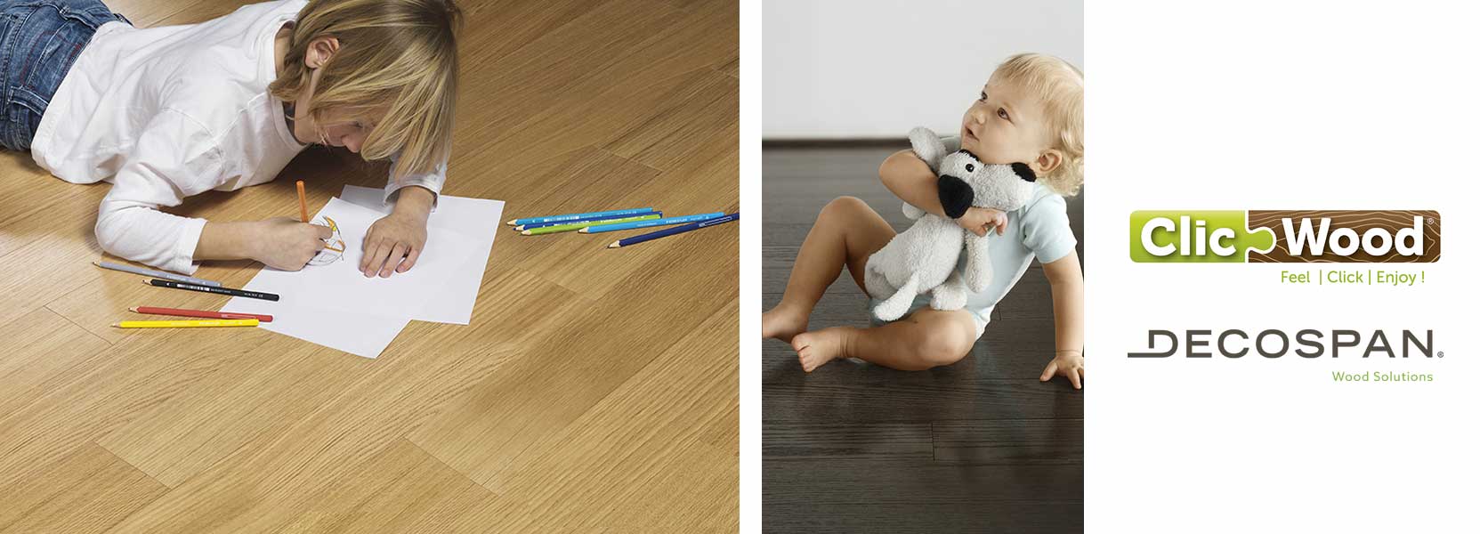 ClicWood real wood flooring from Decospan